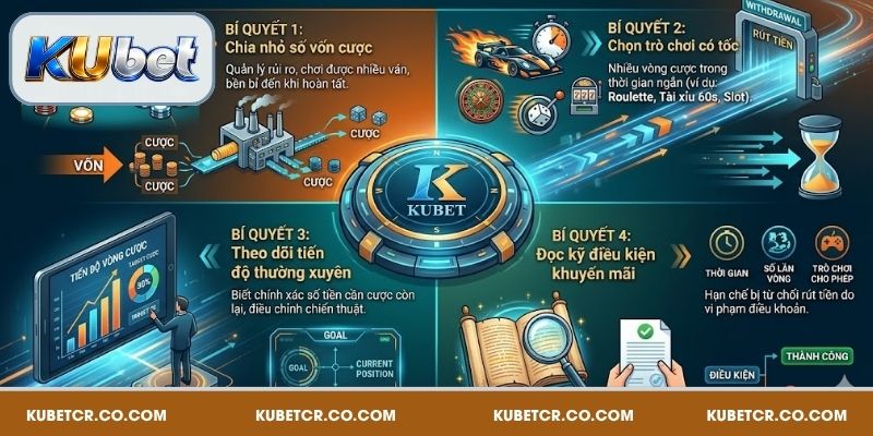 Vòng Cược Kubet Là Gì? Kiến Thức Nền Tảng Cần Nắm Rõ 4 Bí quyết giúp hoàn tất vòng cược Kubet nhanh chóng, hiệu quả