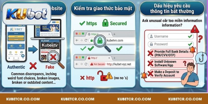 Link Kubet Không Chặn Và Cách Nhận Biết Giả Mạo 3 Cách nhận biết link Kubet giả mạo dễ dàng
