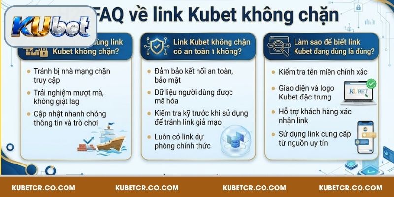 Link Kubet Không Chặn Và Cách Nhận Biết Giả Mạo 5 FAQ về link Kubet không chặn
