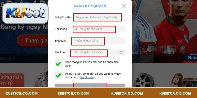 Đăng Ký Kubet Chỉ Với 3 Bước Là Xong, Xem Ngay Để Hoàn Tất 4 Người chơi nên điền chuẩn thông tin khi đăng ký vào nhà cái