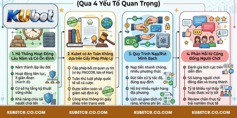 Phân tích Kubet có an toàn không qua 4 yếu tố quan trọng