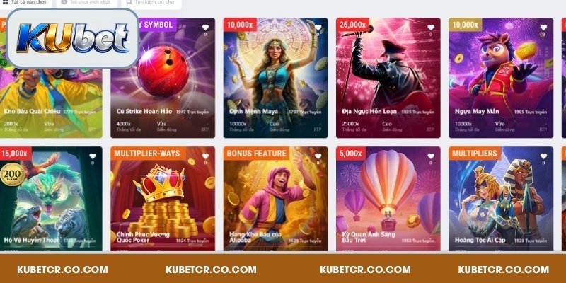 Nổ Hũ Kubet – Kho Slot RTP Cao Dễ Trúng Thưởng 4 Top game nổ hũ nổi bật tại Kubet