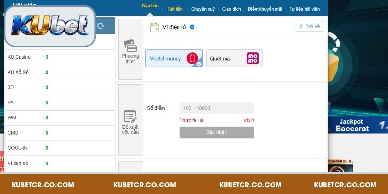 Nạp Tiền Kubet – Hướng Dẫn Thực Hiện Với 4 Phương Thức 4 Ví điện tử cũng là phương thức nạp tiền đơn giản ai cũng có thể thực hiện